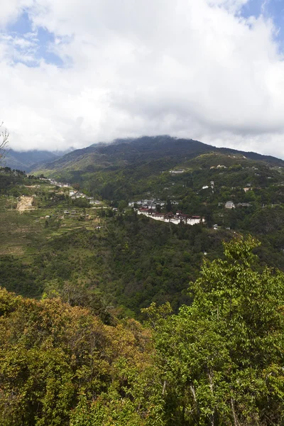 Trongsa dzong Kloster in trongsa, Zentralbhutan — Stockfoto