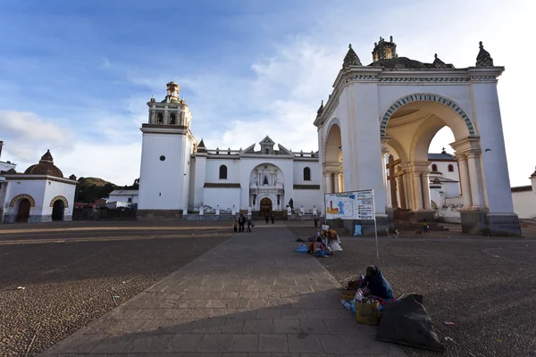 Cathedral of Our Lady of Copacabana in Copacabana - Bolivia - South America — Stock Photo, Image
