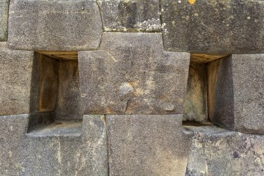 İnka duvarı ollantaytambo - Peru, Güney Amerika kutsal vadi içinde