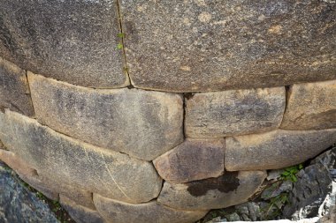 İnka duvarı ollantaytambo - Peru, Güney Amerika kutsal vadi içinde