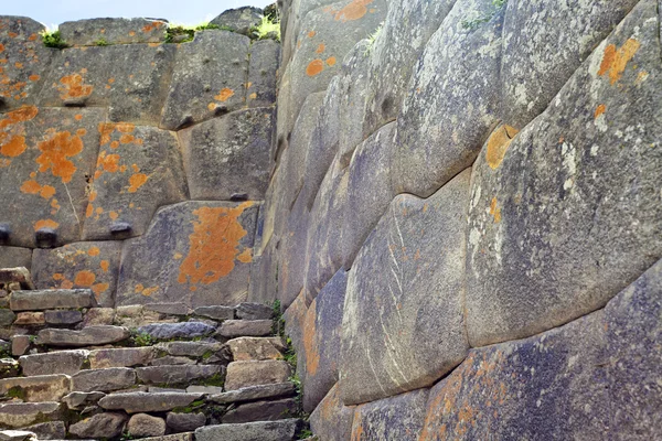 印加墙坦-安第斯山脉-秘鲁印加堡垒 — 图库照片
