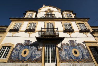 Facade of Jose Maria da Fonseca vinhos winery in Azeitão - Portugal
