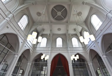 iç ahşap kilise amstelkerk Amsterdam, Hollanda