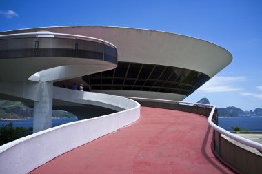 niteroi, rio de janeiro Brezilya - Güney Amerika, Brezilya tarafından tasarlanan mac modern Sanat Müzesi mimar oscar niemeyer