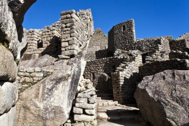 kayıp İnka şehir machu picchu Peru - Güney Amerika'da Andes in ruins