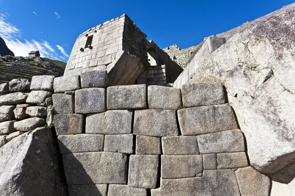 Ruins of the lost Inca city Machu Picchu in the Andes in Peru - South America — Stock Photo, Image