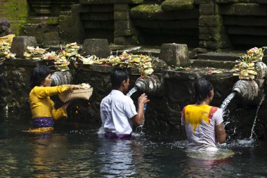 Bali dili hindu almak Bali - Endonezya tirta empul tapınağında kutsal banyo