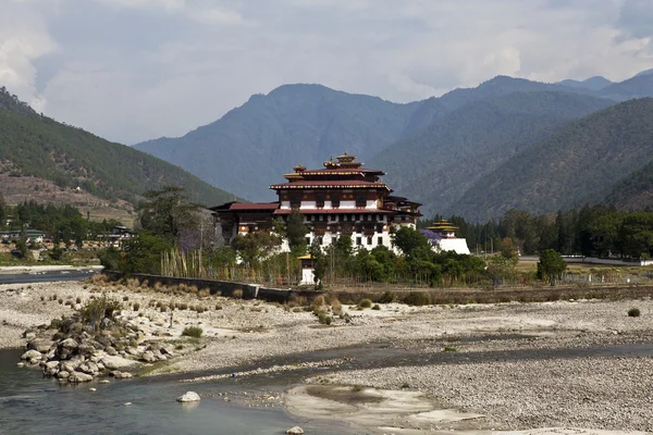 Pungtang Dechen Photrang Dzong in Punakha - Central Bhutan — Stock Photo, Image