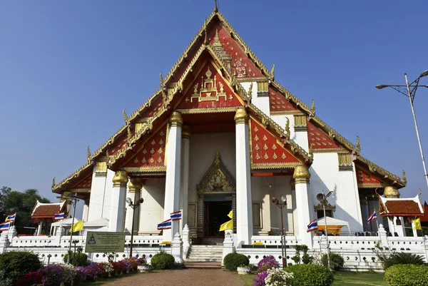 Wihan Phra Mongkhon Temple Bophit à Ayutthaya, Thaïlande — Photo