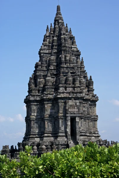 Tower of a Hindu temple in Prambanan - Java - Indonesia - Asia — Stock Photo, Image