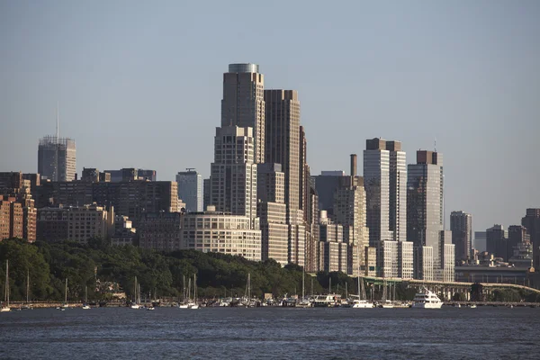 Manhattan (New York) vista dal fiume Hudson (Stati Uniti d'America) ) — Foto Stock