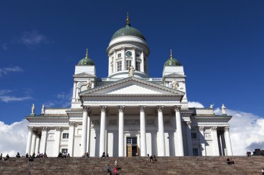 helsinki veya helsingfors, Finlandiya, İskandinavya (Kuzey Avrupa başkenti Helsinki Katedrali (tuormiokirkko) tarihi)