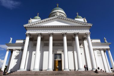 helsinki veya helsingfors, Finlandiya, İskandinavya (Kuzey Avrupa başkenti Helsinki Katedrali (tuormiokirkko) tarihi)