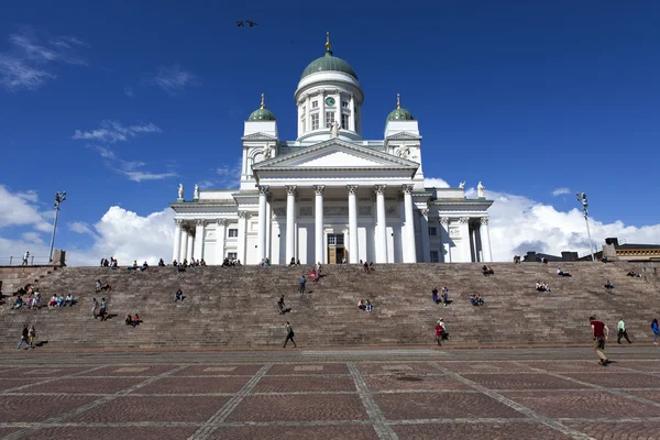 Cathédrale d'Helsinki (Tuormiokirkko) le point de repère à Helsinki ou Helsingfors, la capitale de la Finlande, Scandinavie (Europe du Nord ) — Photo