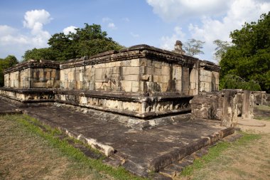 polonnaruwa - bir unesco dünya mirası sri Lanka - Asya satmahal prasada (quadrangle) Tapınağı