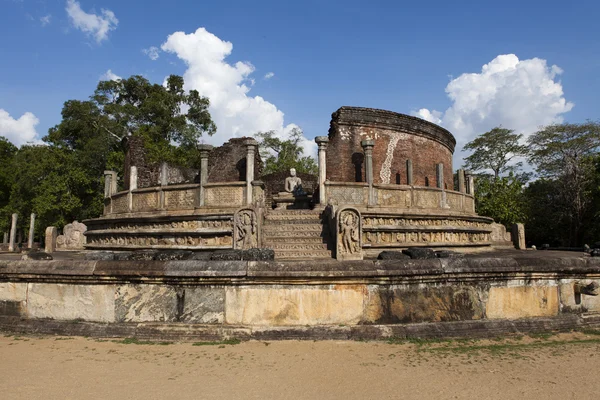 Vatadage (Casa de la Reliquia Circular) en el Cuadrángulo - Unesco Patrimonio de la Humanidad Polonnaruwa en Sri Lanka, Asia . —  Fotos de Stock