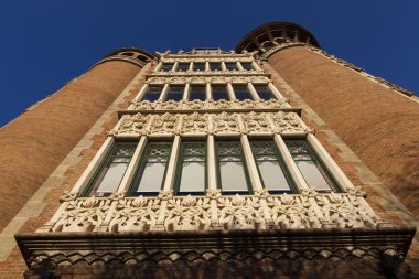 Casa de terrades (casa de les punxes) barcelona city, Katalonya, İspanya