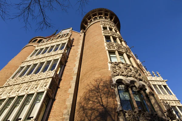 Casa de terrades (casa de les punxes) barcelona city, Katalonya, İspanya