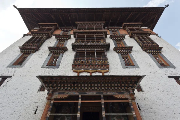 Rinpun dzong in paro - westliches bhutan — Stockfoto