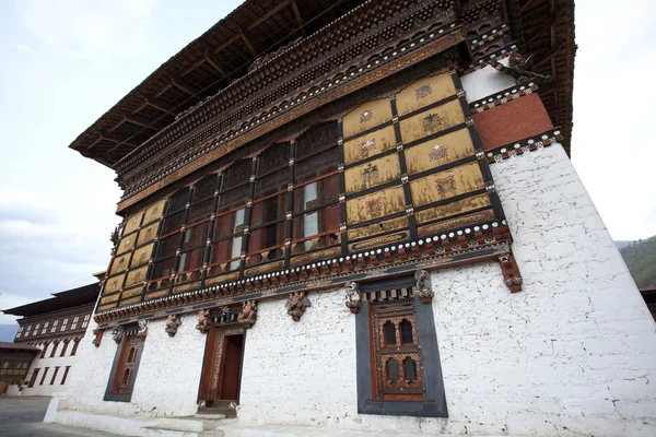 Im Inneren des Trashi chhoe dzong in Thimphu, der Hauptstadt des Königreichs Bhutan, Asien — Stockfoto