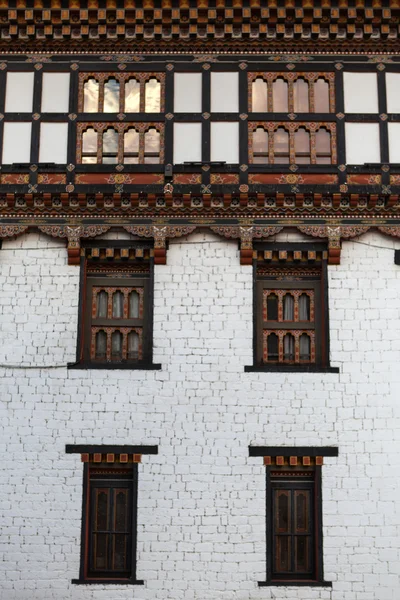 Dentro del Trashi Chhoe Dzong en Thimphu, la capital del Reino Real de Bután, Asia —  Fotos de Stock