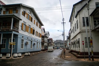 paramaribo Merkezi - Surinam - Güney Amerika'daki eski ev