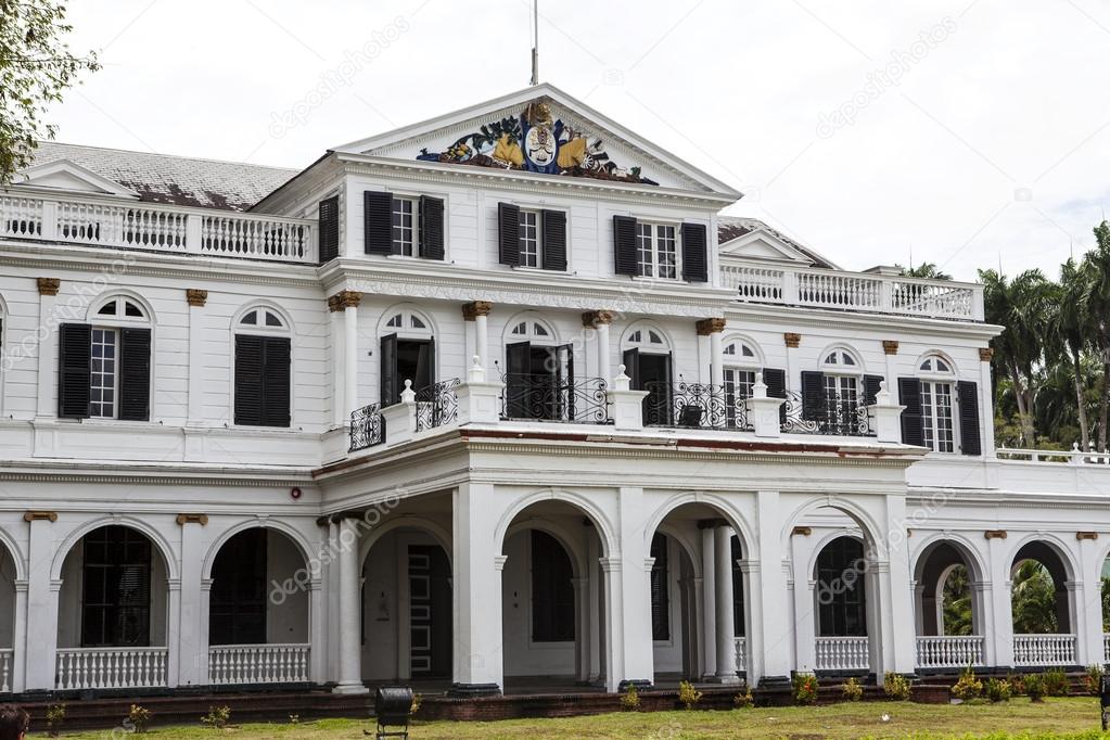 Presidential palace in Paramaribo - Suriname - South America