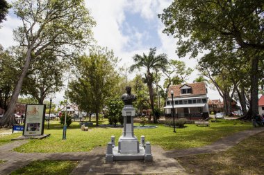 Paramaribo koloni Merkezi - Surinam - Güney Amerika kare
