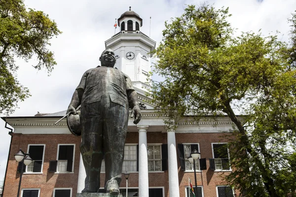 Statue des ehemaligen Präsidenten j.a. pengel in paramaribo - surinam — Stockfoto