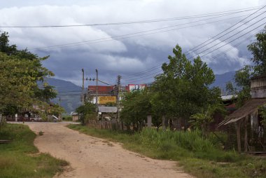 Muang şarkı köy içinde kuzey Laos nam tha province, laos, Asya