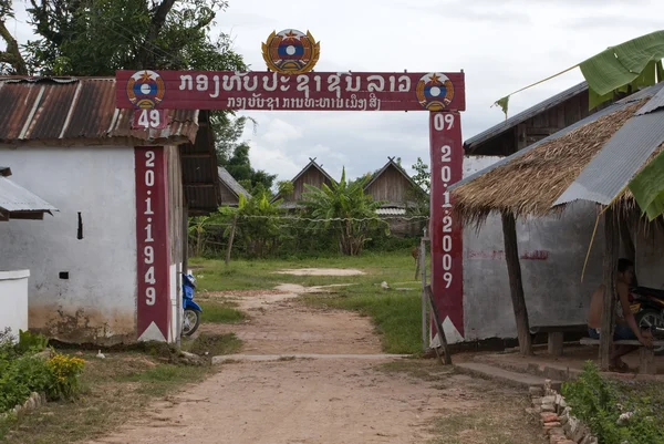 Muang sing byn i norra lao nam tha provinsen, laos, Asien — Stockfoto