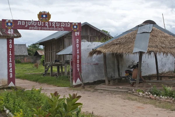 Muang zingen dorp in de provincie Noord lao nam tha, laos, Azië — Stockfoto