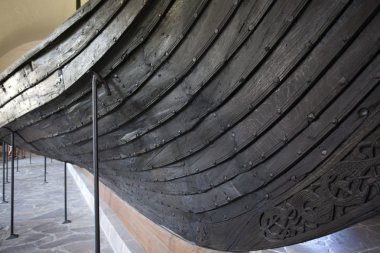 Oslo, Norveç - Norveç viking gemisi Müzesi (vikingskipshuset) gokstad viking gemisi