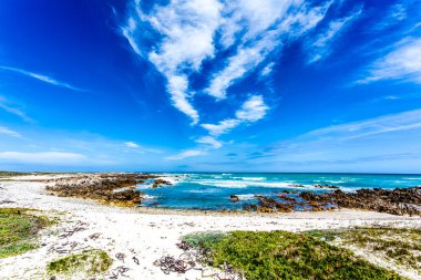 Güney Afrika, Cape Agulhas, Afrika 'nın en güneyindeki Hint Okyanusu' na bakın.