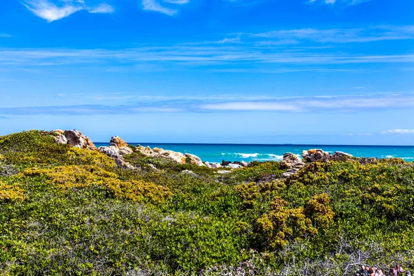 Kilátás Indiai Óceánra Afrika Legdélebbi Hegyéről Cape Agulhas Dél Afrika — Stock Fotó