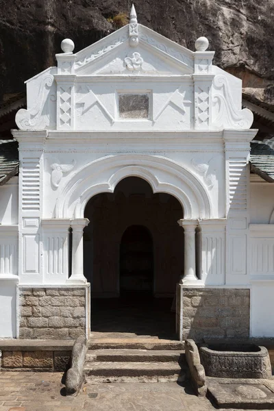 Exteriér Buddhistických Jeskynních Chrámů Dambulle Střední Srí Lanka Srí Lanka — Stock fotografie