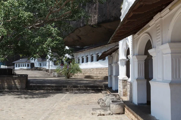 Utanför Buddhistiska Grotttemplen Dambulla Centrala Sri Lanka Sri Lanka Asien — Stockfoto