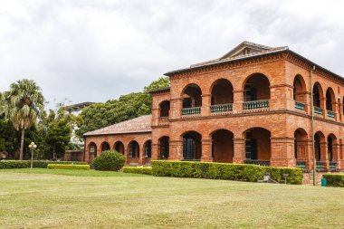 Fort San Domingo 'nun (Fort Anthonio) dışında Tamsui, New Taipei, Tayvan, Asya