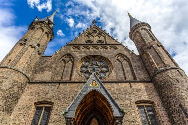 Binnenhof 'daki Ridderzaal cephesi, Lahey, Hollanda ve Avrupa' daki hükümet binaları