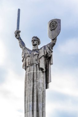 Kyiv, Ukrayna, Avrupa 'daki Anavatan Anıtı' nın (Rodina Mat) Savunması