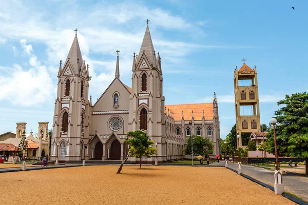 圣塞巴斯蒂安教堂 Wellaweediya 斯里兰卡Negombo的罗马天主教教堂 — 图库照片