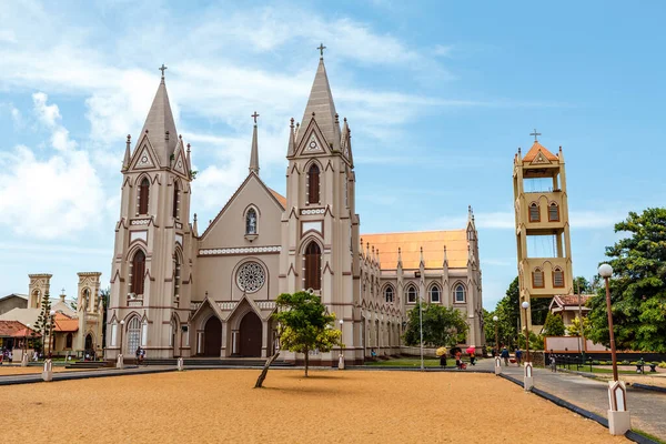 圣塞巴斯蒂安教堂 Wellaweediya 斯里兰卡Negombo的罗马天主教教堂 — 图库照片