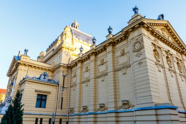 Zagreb, Hırvatistan, Balkanlar ve Avrupa 'daki Sanat Pavyonu' nun dış cephesi