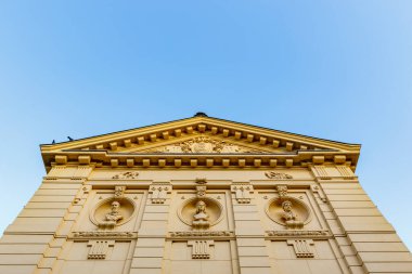 Zagreb, Hırvatistan, Balkanlar ve Avrupa 'daki Sanat Pavyonu' nun dış cephesi