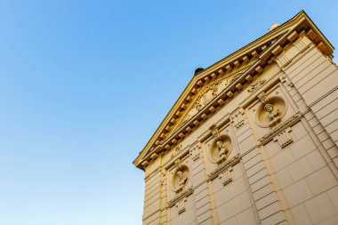 Zagreb, Hırvatistan, Balkanlar ve Avrupa 'daki Sanat Pavyonu' nun dış cephesi