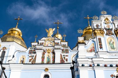 Kyiv, Ukrayna, Avrupa 'daki Aziz Michaels Manastırı cephesi