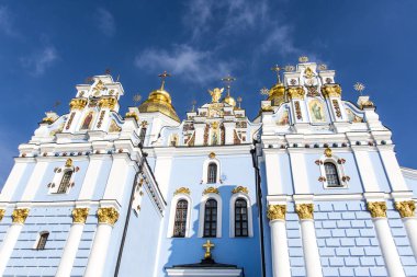 Kyiv, Ukrayna, Avrupa 'daki Aziz Michaels Manastırı cephesi