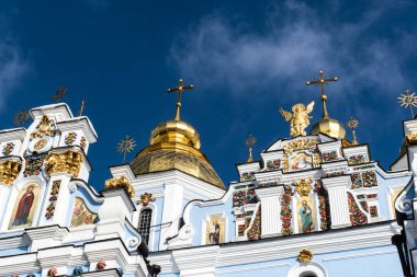 Kyiv, Ukrayna, Avrupa 'daki Aziz Michaels Manastırı cephesi