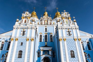 Kyiv, Ukrayna, Avrupa 'daki Aziz Michaels Manastırı cephesi