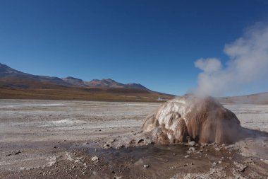 And Dağları, Atacama, Şili 'deki El Tatio jeotermal alanı.